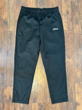 Adidas Mens Black Essential Basics Tracksuit pants Black